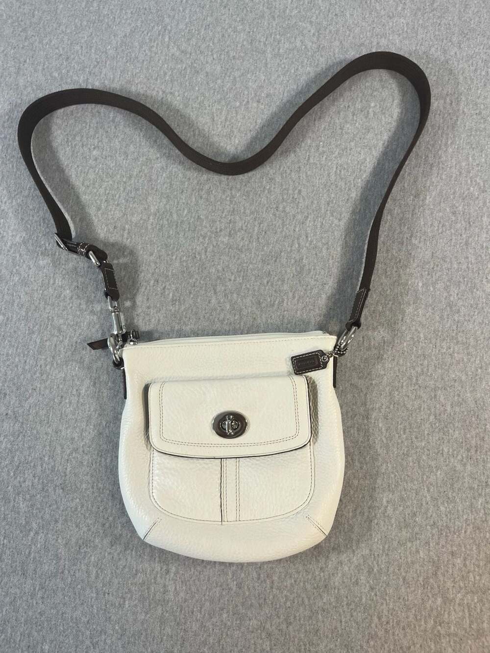 Coach Legacy Collection Small Leather Turnlock Crossbody Bag